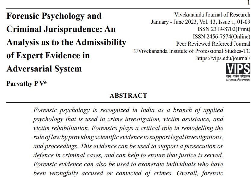 Forensic Psychology