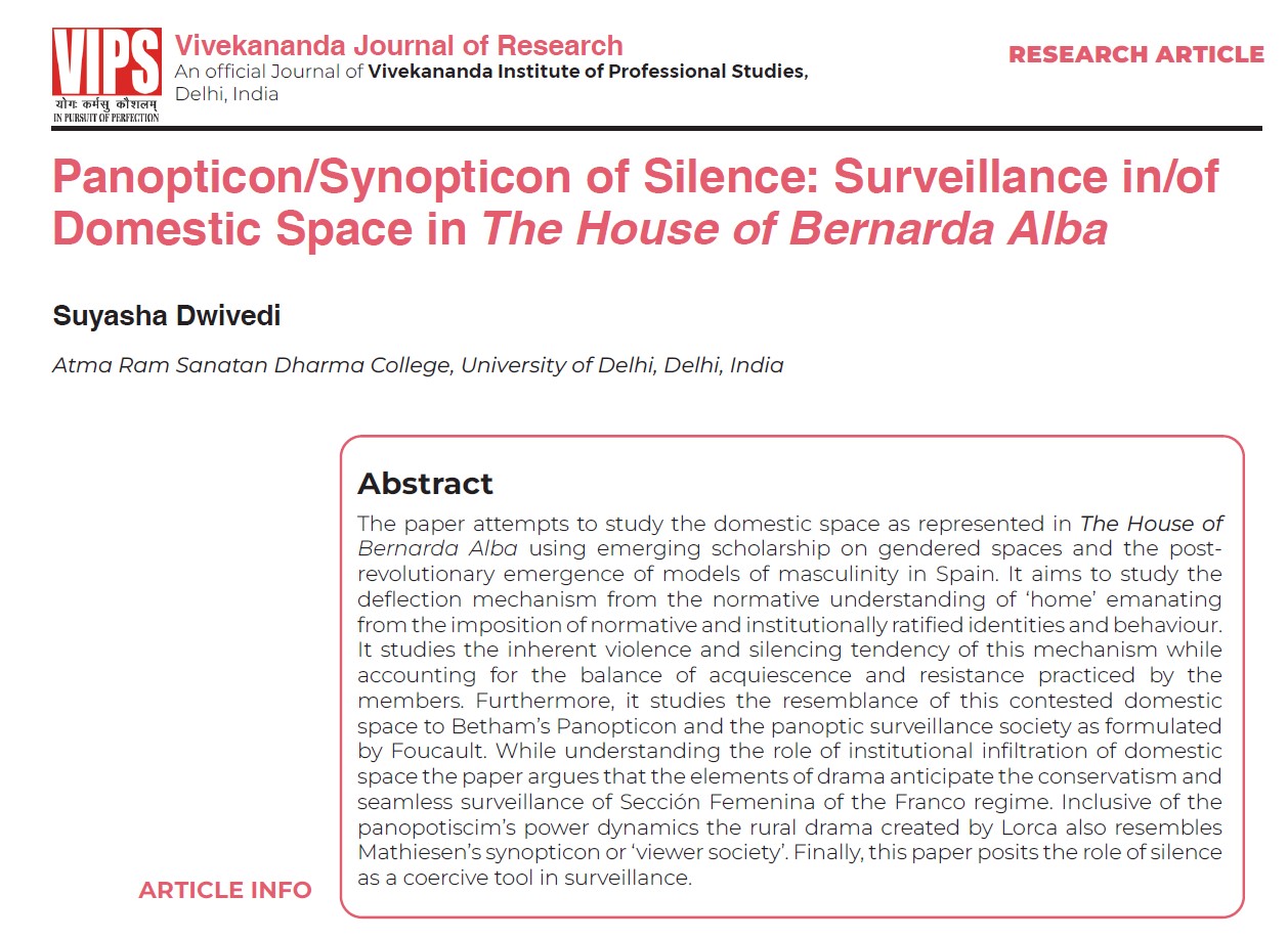 Vivekananda Journal of Research article